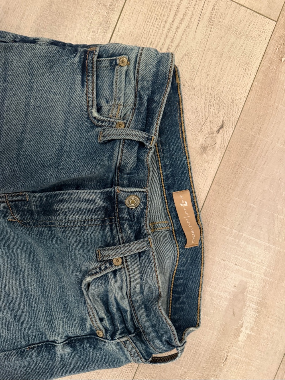 7 For All Mankind Luxe Vintage Denim Dojo Jeans - Picture 4 of 5